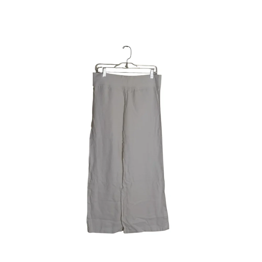 Lilly Pulitzer Medium White Wide Leg Pants Women’s Drawstring Waist Resort Wear” - Picture 2 of 4